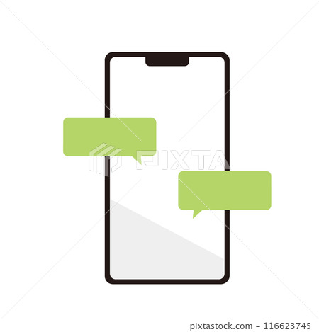 Social media app and smartphone illustration Social media app and smartphone illustration 116623745