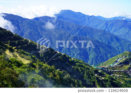 View of Zig Zag Road of Silk Route Sikkim 116624608