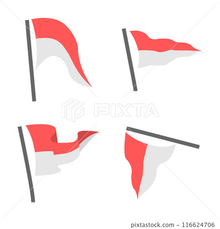 Indonesian Red White Flag Independence Celebration HUT Kemerdekaan Indonesia Merdeka 17 Agustus Indonesian Red White Flag Independence Celebration HUT Kemerdekaan Indonesia Merdeka 17 Agustus 116624706