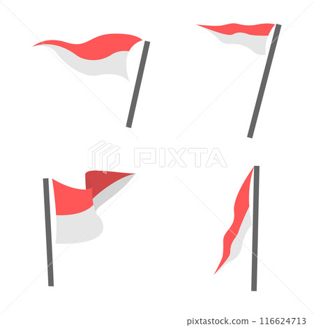 Indonesian Red White Flag Independence Celebration HUT Kemerdekaan Indonesia Merdeka 17 Agustus 116624713