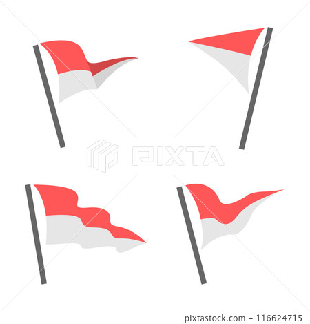 Indonesian Red White Flag Independence Celebration HUT Kemerdekaan Indonesia Merdeka 17 Agustus 116624715