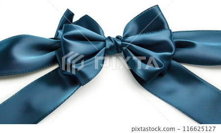 Blue ribbons. Generative AI 116625127