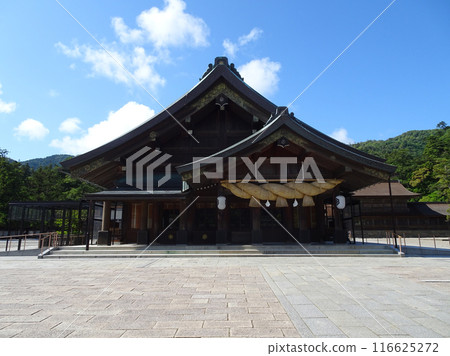 Japan Izumo Taisha Shrine worship hall Kitsukihigashi, Taisha-cho, Izumo City, Shimane Prefecture Photo Japan Izumo Taisha Shrine worship hall Kitsukihigashi, Taisha-cho, Izumo City, Shimane Prefecture Photo 116625272