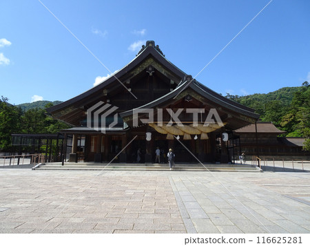 Japan Izumo Taisha Shrine worship hall Kitsukihigashi, Taisha-cho, Izumo City, Shimane Prefecture Photo 116625281