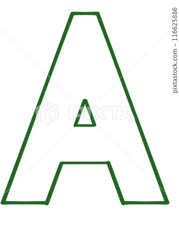 Simple alphabet A illustration material Simple alphabet A illustration material 116625886