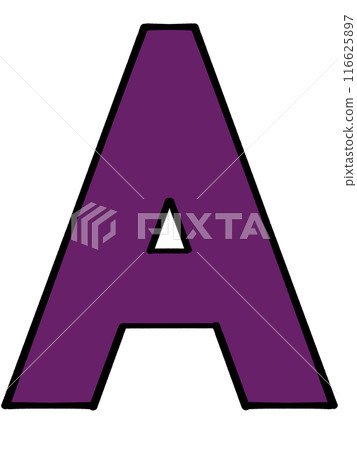 Simple alphabet A illustration material Simple alphabet A illustration material 116625897