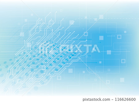 Abstract background with technology circuit board texture. Electronic motherboard illustration. Communication and engineering concept. Vector illustration 116626600