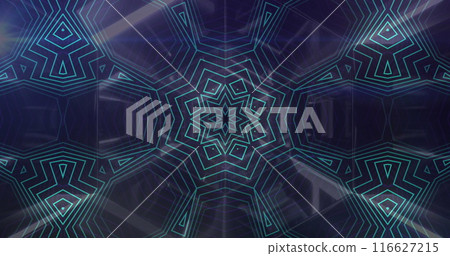 Image of data processing and digital human head over shapes on black background Image of data processing and digital human head over shapes on black background 116627215