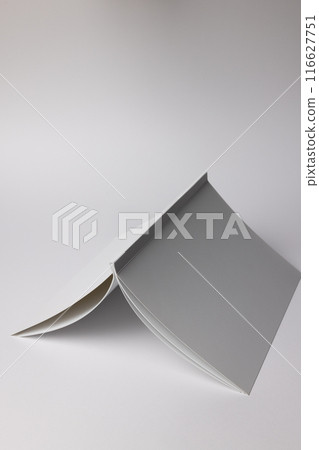 A blank open folder on a white background, with copy space A blank open folder on a white background, with copy space 116627751