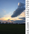 The sky seen from the park in the evening of October 116627939
