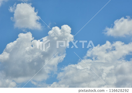 White clouds against blue sky for a backgrounds. 116628292