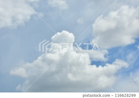 White clouds against blue sky for a backgrounds. 116628299