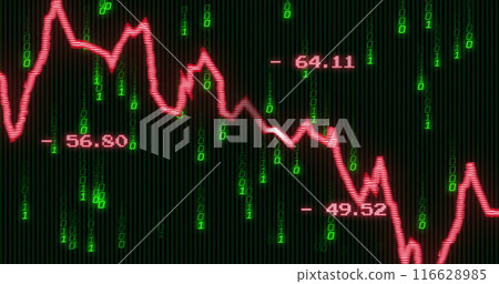 Image of binary coding and financial data processing Image of binary coding and financial data processing 116628985