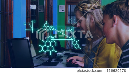 Image of equations and data processing over diverse students 116629278