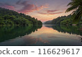 平靜的日落 116629617