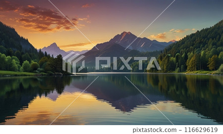 一個鏡子般的湖泊 116629619