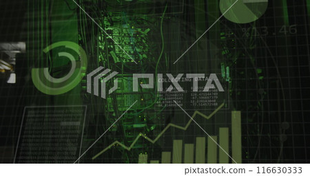 Image of data processing by computer servers Image of data processing by computer servers 116630333