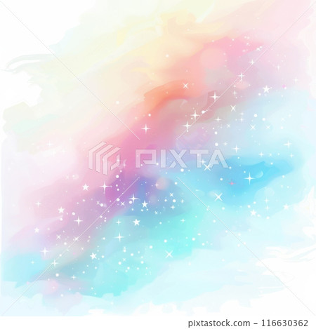 淡色柔和的背景,具有水彩般的紋理和精緻的星星。 淡色柔和的背景,具有水彩般的紋理和精緻的星星。 116630362