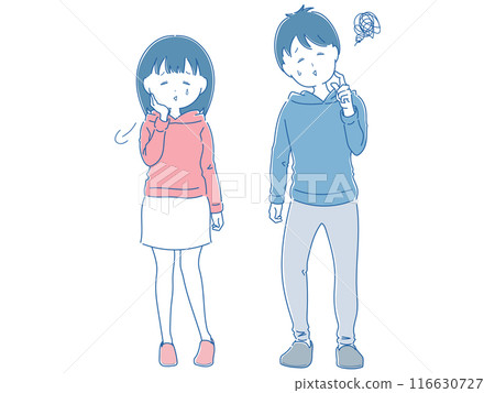 啊,我遇到麻煩了...一群鬱悶的青年男女(藍色) 啊,我遇到麻煩了...一群鬱悶的青年男女(藍色) 116630727