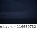 Fishing fire in the Sea of Japan 116630732