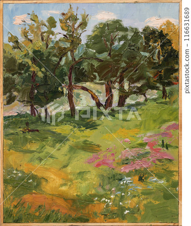 oil painting, landscape, handmade drawing 116631689