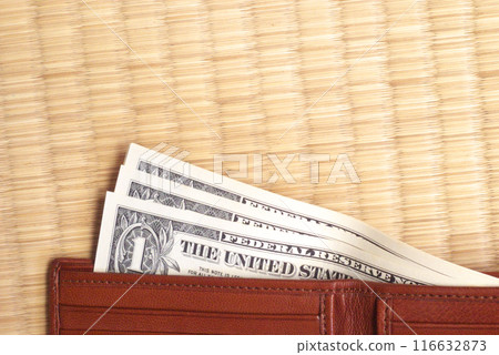 Tatami and dollar banknotes 116632873