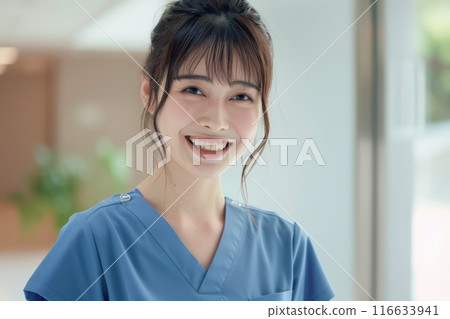 微笑的女性牙科保健員(牙科/醫療行業/助理/職業轉變) 微笑的女性牙科保健員(牙科/醫療行業/助理/職業轉變) 116633941