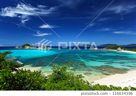 Okinawa in midsummer, Kerama Islands, Tokashiki Island, Aharen Beach 116634396