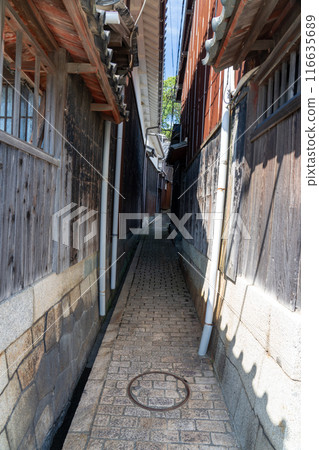 兵庫縣赤穗市鵝卵石胡同1號初秋的坂越 兵庫縣赤穗市鵝卵石胡同1號初秋的坂越 116635689