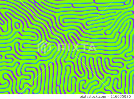Abstract background with optical illusion generative pattern and vibrant fluid psychedelic colors Abstract background with optical illusion generative pattern and vibrant fluid psychedelic colors 116635980