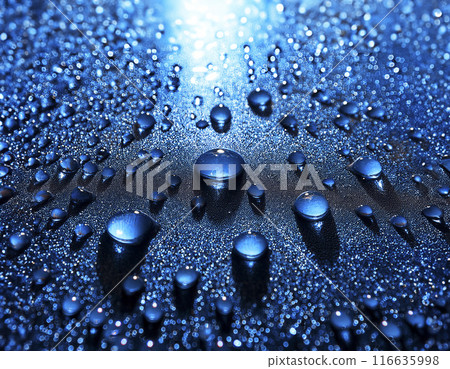 CG material: Images of water droplets and a water-repellent car hood CG material: Images of water droplets and a water-repellent car hood 116635998