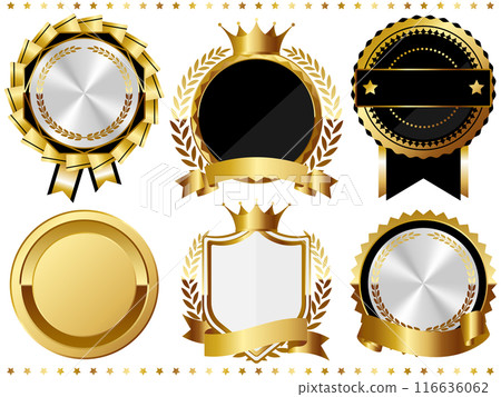 A set of 6 luxurious emblems 116636062