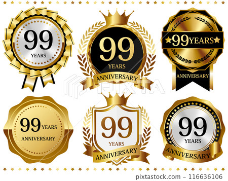 豪華 99 週年紀念徽章套裝 116636106