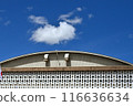 Summer blue sky and white clouds 116636634