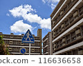 Summer blue sky and white clouds 116636658