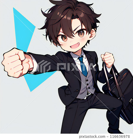 穿著緊身西裝的男人 116636978