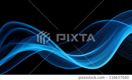 Background curve wave light neon background black background stylish background material background image 116637080