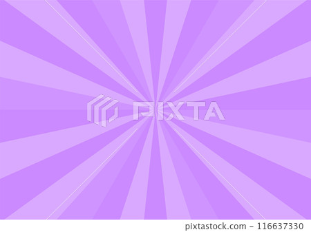 Cute pop concentrated lines horizontal horizontal purple Illustration with retro comic 116637330