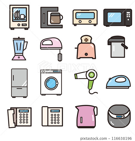 家電圖標集 116638196