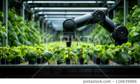Indoor vertical hydroponic farming with grow lights and monitoring system for efficient sustainable agriculture 116639866