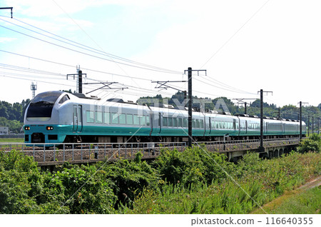 常盤線 神立-高濱 JR東日本 E653系 K307編組(勝田) Fresh Hitachi 常盤線 神立-高濱 JR東日本 E653系 K307編組(勝田) Fresh Hitachi 116640355