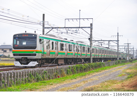 Takasaki Line Gyoda-Kumagaya JR East E231 series 1000 series U502 (Oyama) Takasaki Line Gyoda-Kumagaya JR East E231 series 1000 series U502 (Oyama) 116640870