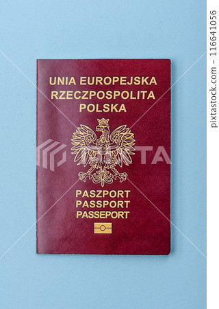 Physical paper international passport of a Polish citizen Physical paper international passport of a Polish citizen 116641056