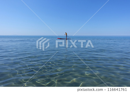 Blue sea, blue sky. I hope this quiet and peaceful time continues. 116641761