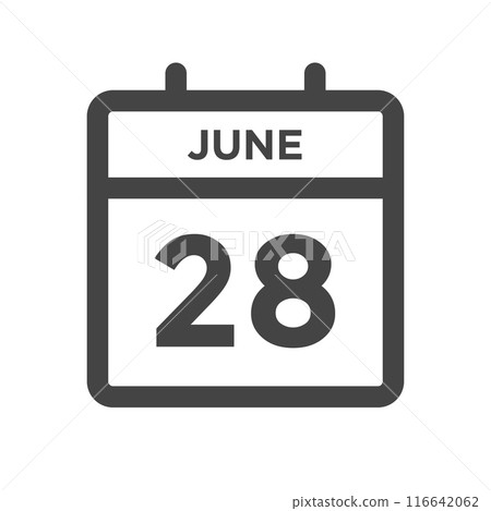 June 28 Calendar Day or Calender Date for Deadlines or Appointment June 28 Calendar Day or Calender Date for Deadlines or Appointment 116642062