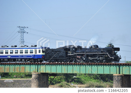 Ban'etsu West Line Saruwada-Kitagosen JR East DE10-1680 + 12 series + C57-180 SL Akikaze Experience Train 116642205