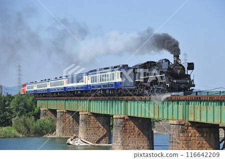 磐越西線 薩爾瓦達北越線 JR東日本 C57-180 + 12系 + DE10-1680 SL 秋風體驗 116642209