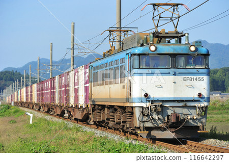 羽越本線 村上岩船町 JR Freight EF81-455(富山) 羽越本線 村上岩船町 JR Freight EF81-455(富山) 116642297
