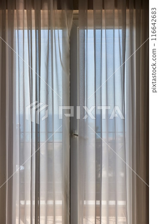 Apartment with sea view, curtains 116642683