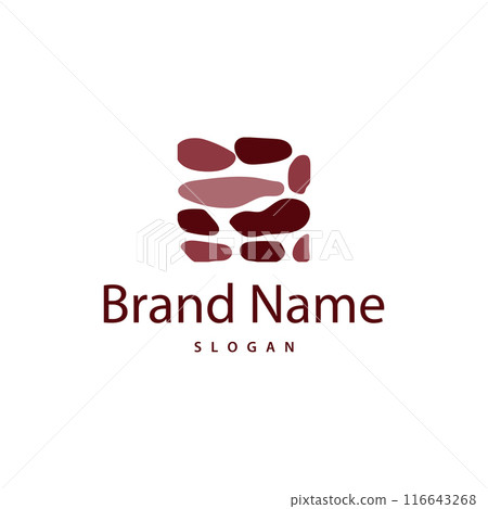 Brick Stone Logo, Premium Elegant Design, Vector Wallpaper Stone House, Icon Illustration Design 116643268